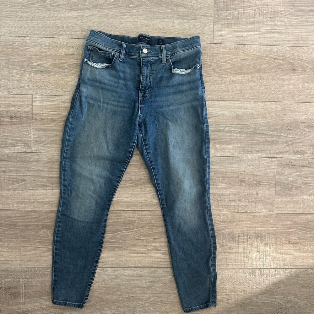 Lucky Brand Blue Skinny Jeans with Tapered Legs